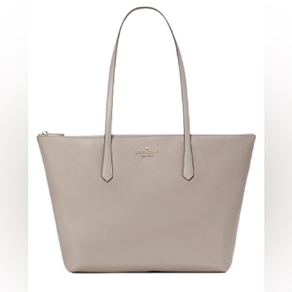 kate spade Handbags - NWOT Kate Spade Tan Nylon Tote Bag